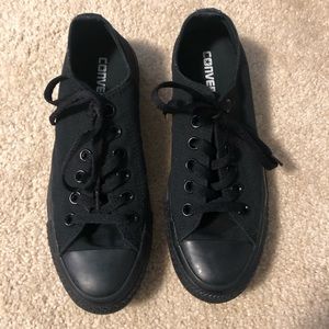 All Black Converse
